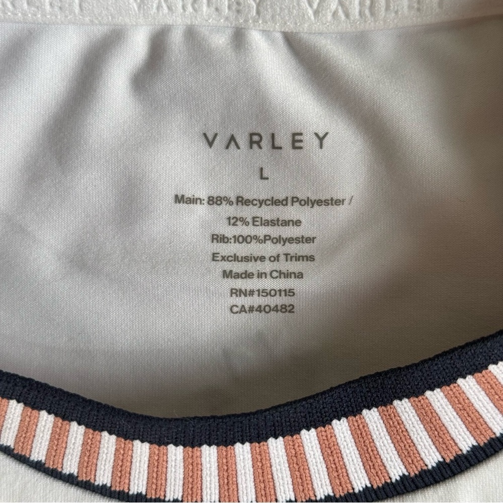 Varley Cora Court Micro Jersey Sleeveless Mini Dress Womens Size Large - Picture 6 of 9